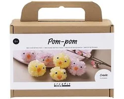 Creativ Company Mini DIY Set Pompom Chicks Assorti colours 1 pack