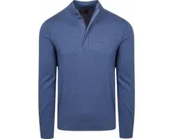 NZA Half Zip Trui Akar Melange Spring Blue - Maat 3XL - Heren - Quarter zip