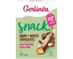 Gerlinea Tussendoortje - Repen - Pure & Witte Chocolade - 10 x 31 gr