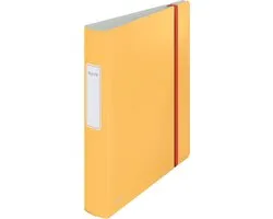 Leitz 180° Active Cosy PP 2-Rings A4 Ordner met Rugetiket - Rugbreedte Van 65mm - Warm Geel