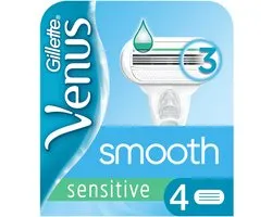 Gillette - Venus Smooth - Sensitive - Skin Elixir - Zachte scheerbeurt - 4 Navulscheermesjes