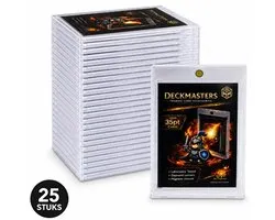 Deckmasters® Premium Toploaders 35PT – 25 Stuks – Transparante Beschermhoesjes voor Trading Cards - Magnetische kaarthouders - Magnetic card holder - Hersluitbare sleeves - Geschikt voor MTG, Pokemon, One piece, etc