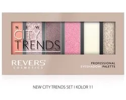 REVERS Cosmetics City Trends Oogschaduw Palette Nr.10 – 6 Kleuren – Mat, Satijn & Metallic – Compact Eyeshadow Palette