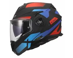 LS2 Helm Advant X Nova FF901 zwart / rood / blauw maat XXL