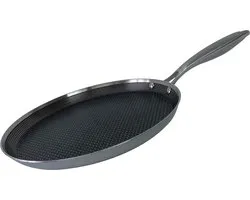 Cheffinger Crêpe- en Pannenkoekenpan - 28cm - RVS - Honingraat - Hexagon - Honeycomb