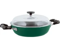 Sauteuse Vintage Sambonet - Incl. Couvercle - Aluminium - Ø28cm - Vert