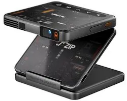 Aurzen ZIP Trifold Portable Projector Cyber Zwart - Pocket Beamer - Android & iOS - USB-C - Bluetooth - 5000 mAh
