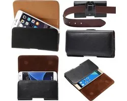 Riem Holster lederen Case Hoesje voor Samsung Galaxy A3 A5 J3 J5 2016 2017 Core Grand Prime