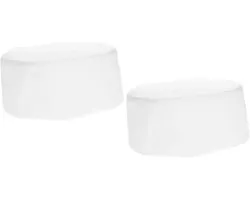 BESTYASH 2pcs Bakery Chef Hat White Unisex Breathable Chef For Restaurant