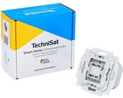 TechniSat Smart-Home dimmer met vlakwip (inbouwdoos, Z-Wave Plus, slimme dimming van licht via app, compatibel met vele merkschakelaars)