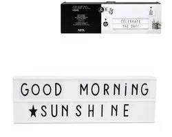 Gusta LED lightbox wit met 92 letters 50 cm