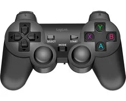 LOGILINK Professional Wireless gaming controller, 2.4 GHz, Windows PC, Android devices, TV boxes, PS3, black