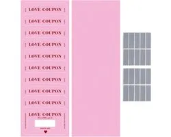 Kraskaarten voor Koppels - Liefdesbonnen Date - Romantische Avonden Creëren - 20 Interactieve Ideeën - 15 x 12 cm - Roze