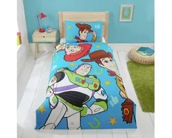 Disney Toy Story 5 Housse de couette - Lit simple 140x200 cm - Couette - Bleu