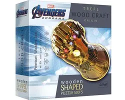 Trefl puzzel Infinity Gauntlet Marvel Heroes 500+5 stukjes hout.