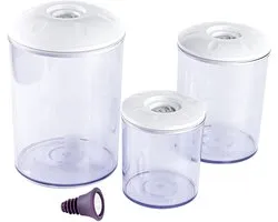 Espressions Bewaarbussen Set 0,75L + 1,5L + 3L + Flesstop