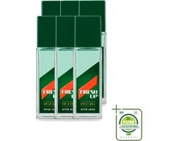 6 x Fresh Up - Aftershave Lotion - Original - Depper - 100 ml - Grootverpakking - Vaatwasstrips - Aftershave Lotion - Scheren - Huid Verzorging - Menthol - Hamamelis