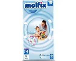 Couches Molfix Premium Taille 4 Maxi PLUS Extra Absorbantes (9-16 KG) Emballage Avantage Boîte mensuelle - 624 couches - Pampers - Ultra absorbantes, douces pour la peau, ajustement parfait