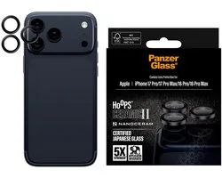 PanzerGlass Hoops Ceramic Camera Lens Protector geschikt voor Apple iPhone 17 Pro / 17 Pro Max - Transparant