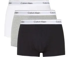 Calvin Klein Trunks Heren Onderbroeken - 3-pack - Zwart/Wit/Grijs - Maat M
