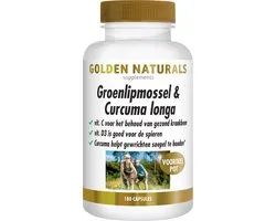 Golden Naturals Groenlipmossel & Curcuma longa (180 capsules)