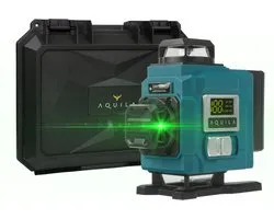 Aquila Kruislijnlaser met Statief - Kruislijnlaser Zelfnivellerend - Laser Waterpas - Waterpas Laser - 16 Lijnen 4D - 2x Accu & Koffer - IP54 Spatwaterdicht