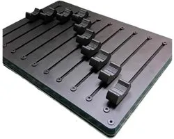 Faders de Contrôleur MIDI - Interface USB C - Production Musicale - 10 Canaux Personnalisables - 209 mm x 147 mm - Noir