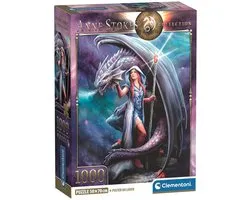 Clementoni - Puzzel - 1000 Stukjes - Dragon Mage (Anne Stokes) - Puzzel Voor Volwassenen