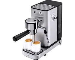 WMF Lono - Pistonmachine - RVS - 15 Bar - Melkopschuimer - Compact Design