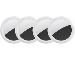 Guardyan® Slimme GPS Tracker Wit- Apple Find My - Koffer Tracker - GPS tracker - Bagage tracker - Sleutelvinder - Keyfinder voor sleutels - Sleutelzoeker - Sleutelhanger geschikt voor AirTag - 4 Stuks