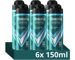 Rexona - Anti-Transpirant Spray - Men Advanced Protection - 6 x 150 ml