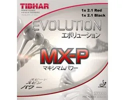 Tibhar - Evolution MX-P - 1x Rood 2.1 + 1x Zwart - 2.1 - Promo Package - Tafeltennis Rubbers