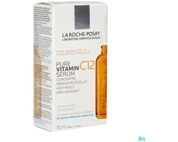 La Roche-Posay Pure Vitamine C12 Serum - Anti-Rimpel en Anti-Oneffenheden - met 12% Pure Vitamine C - voor elk Huidtype - 30ml