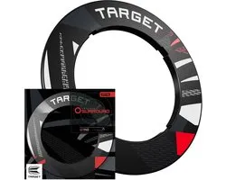 Target Patterned Notched Surround Black