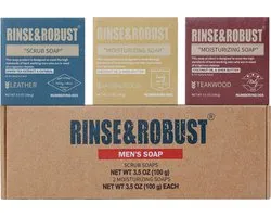 Coffret cadeau Vaderdag 3 paquets Rinse & Robust - Emballage cool Pampering dans un emballage kraft - Cadeau pour anniversaire homme - Coffret cadeau homme - Coffret cadeau homme, père, ami, papa, frère