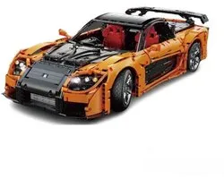 CadaBricks C61502W Mazda RX-7 bouwset | City fast champions adventure | Creator classic motor bouwpakket | Technic speelgoed ideas voor volwassenen & kinderen | Icons furious speed auto geschikt voor Lego | Technische bouwdoos met 3305 bouwstenen