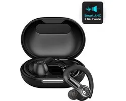 Écouteurs Bluetooth JLAB Epic Sport ANC 3 - Écouteurs sans fil - Audio LDAC - Suppression Active du bruit hybride - 40 heures d'autonomie - Résistant à l'eau IP66 - Paramètres EQ3 réglables - Bluetooth multipoint - Zwart