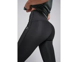 Redmax Sportlegging Dames - High Waist - Squat Proof - RMXBelle Shaping Tight - Sportkleding - Geschikt voor Fitness en Yoga - Dry Cool - Fitness Legging - Zwart - XL