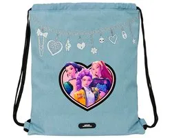 Kpop Demon Hunters Zwemtas en Gymtas Meisjes - Hoogte 40cm – HUNTR/X met Rumi, Mira en Zoey – Lichtblauw