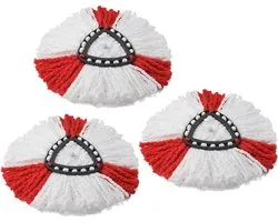 3 recharges de vadrouille compatibles avec la microfibre Vileda Turbo Mop