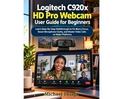 Logitech C920x HD Pro Webcam User Guide for Beginners
