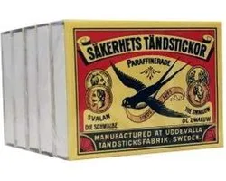 Zwaluw Lucifers - Verpakking met 5 doosjes