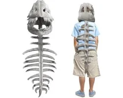 LUKIUP Spinosaurus Plush Dino Outfit Dragon Costume Dinosaur Skeleton Costume It Can Make Dinosaur Sounds Dino Costume - ShopVlot