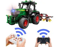 Reobrix 22015 Tractor RC auto bouwset | Technisch constructie modelbouw | Classic creator speelgoed bouwpakketten voor kinderen & volwassenen | Accu niet geschikt voor Lego technic | Bouwdoos met 1664 bloks