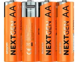 Xtorm Next Gen Piles AA, Rechargeable USB-C, x4