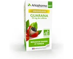 Arkopharma - Guarana Bio pour favoriser la combustion des graisses et aider à atteindre l'objectif minceur - 130 Capsules 65 Jours
