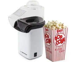Esperanza EKP005W Popcornmaker - Hetelucht popcorn machine zonder olie - 1200 Watt - 27 cm
