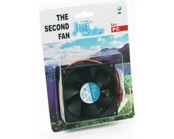 PC Behuizing Ventilator - Computer Fan 80x80x25 mm Sleeve Bearing - met 3 pin connector en 4 pin adapter - Zwart - 1 stuk