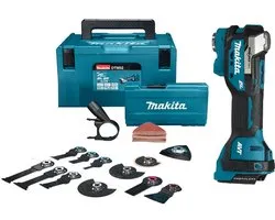 Makita DTM52ZJX2 18 V Multitool Sans batteries ni chargeur, avec kit d'accessoires dans M-box | Sans Batteries & Chargeur