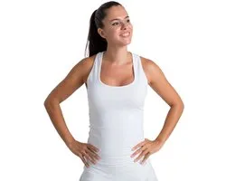 Belenberbel Básica Mouwloos T-shirt Wit M Vrouw